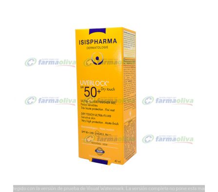 Uveblock spf 50+ dry touch x 40ml.
