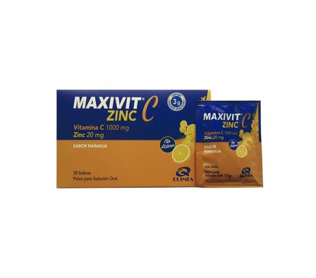 MAXIVIT C ZINC  X 30 SOBRES