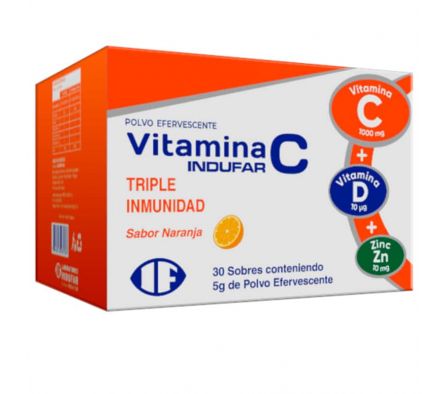 VITAMINA C TRIPLE INMUNIDAD CAJA X 30 SOBRES EFERVESCENTES