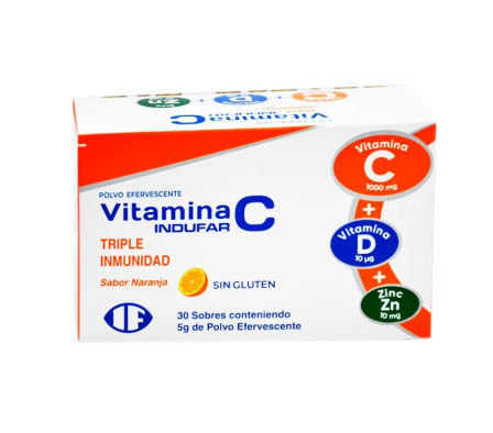VITAMINA C TRIPLE INMUNIDAD CAJA X 30 SOBRES EFERVESCENTES