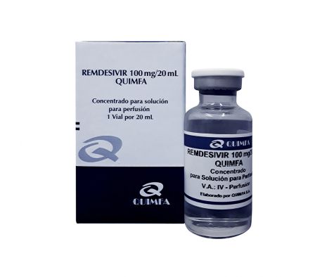 remdesivir 100 mg solucion p/perfusion 20ml quimfa