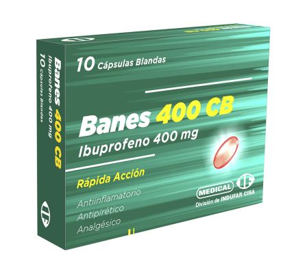 BANES 400 CB MG CAJA X 10 CAPS. BLANDAS