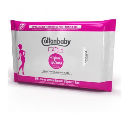 COTTON BABY TOALLITAS HUMEDAS FEM 20 UNID