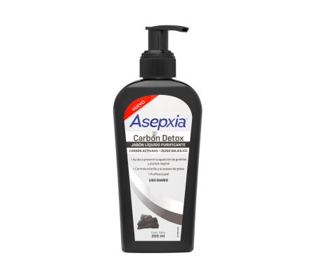 ASEPXIA CARBON JABON LIQUIDO 200ML