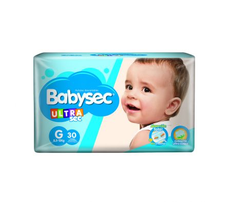 BABYSEC PAÑAL ULTRA G X30 UNIDADES
