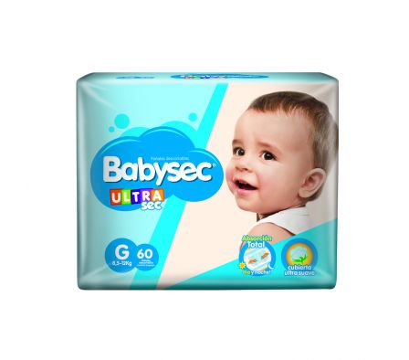 BABYSEC PAÑAL ULTRA G X60 UNIDADES