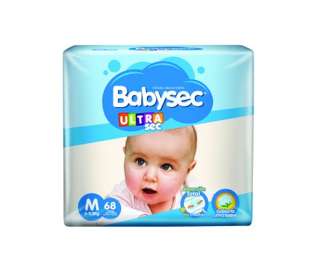 BABYSEC PAÑAL ULTRA M X68 UNIDADES