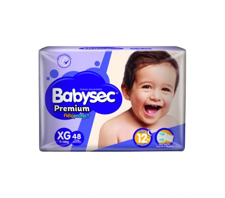 BABYSEC PAÑAL PREMIUM XG X48 UNIDADES