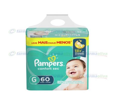 PAMPERS CONFORT SEC  GDE 60 UNID