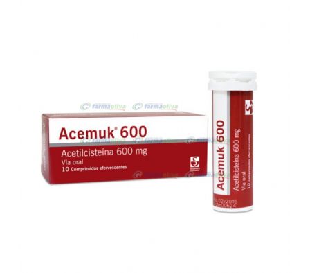 ACEMUK 600 MG EFERC.X 10 COMPRIMIDOS