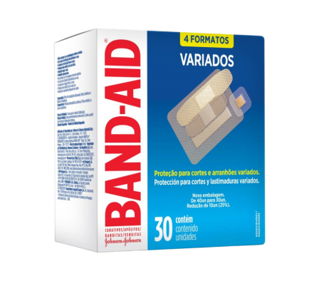 band aid formato variado 30 unid.