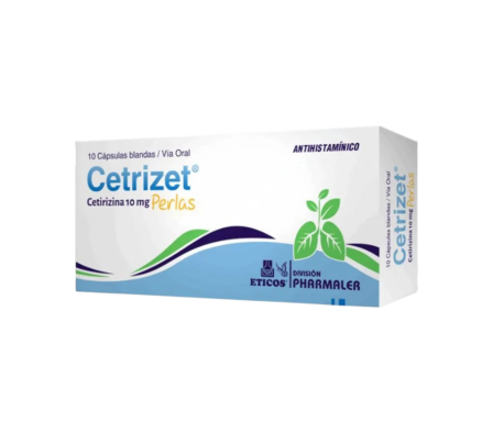 CETRIZET PERLAS CAJA X 10 CAPS.
