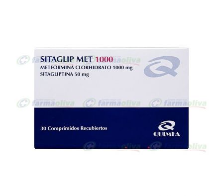 SITAGLIP MET 1000 MG CAJA X 30 COMPRIMIDOS