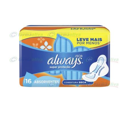 ALWAYS SUPER PROTECCION SECA C/ALAS  X 16/12