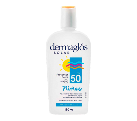 DERMAGLOS SOLAR FPS 50 EMULSION NINOS 180 ML
