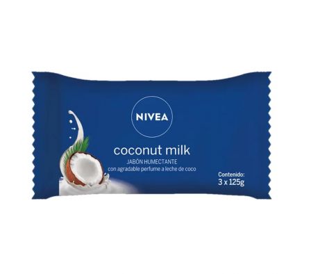 FL NIVEA JABON COCONUT MILK 3X125 GR