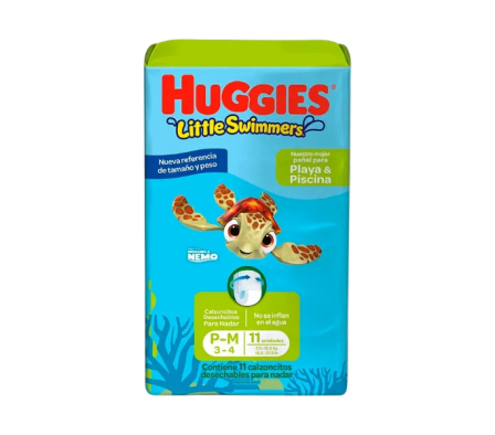 HUGGIES PAÑAL LIT SWIMMERS M X11UNI