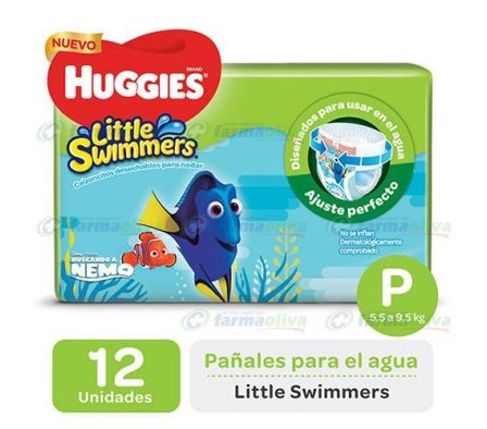 HUGGIES PANT LIT SWIMMERS P X12UNI
