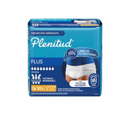 PLENITUD PROTECT PLUS G/XG ROPA INTERIOR DESECHABLE X 8