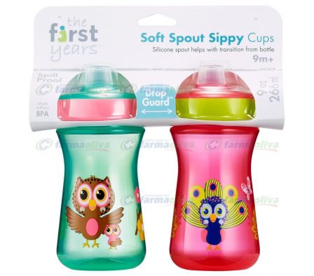 FIRST VASO ANIMALITOS  CON VOQUILLAS  X2UNI