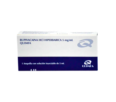 BUPIVACAINA HIPERB 5 MG SOL.INY. 5 ML X 1
