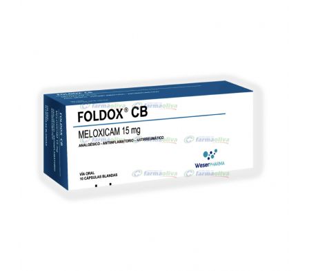 FOLDOX CB 15 MG CAJA X 10 CAPS.
