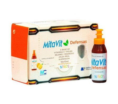 MITAVIT DEFENSAS. CAJA X 10 AMP BEBIBLES. 10ML