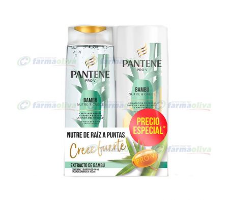 PANTENE BAMBU SHAMPOO 400ML + ACONDICIONADOR 200 ML - PRECIO ESPECIAL