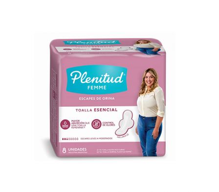 PLENITUD TOALLITAS FEMENINA X8UNI
