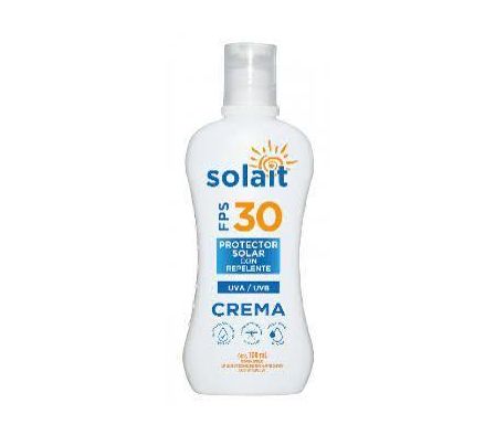 SOLAIT PROTECTOR SOLAR FPS30 CON REPELENTE 100G