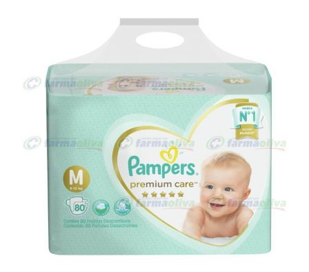 PAMPERS PREMIUM CARE MEDIANO  80UNI