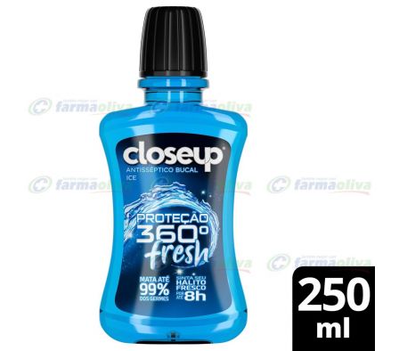 CLOSE UP ENJUAGE BUCAL ICE CON ALCOHOL  X 250 ML