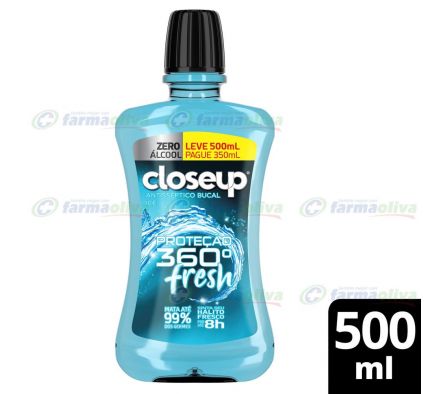CLOSE UP ENJUAGE BUCAL ICE  CON ALCOHOL X 500 ML