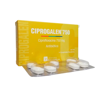 CIPROGALEN 750 MG CAJA X 14 COMPRIMIDOS