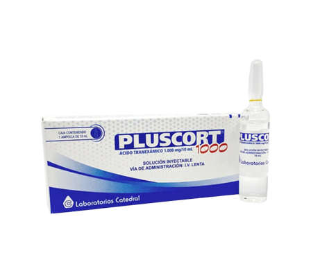 PLUSCORT 1000 CAJA X 1 AMPOLLAS 10 ML