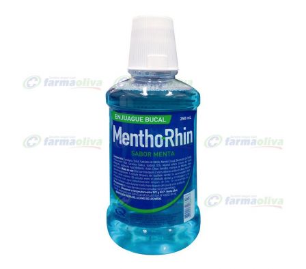 MENTHO RHIN ENJ.BUCAL VERDE X 250 ML