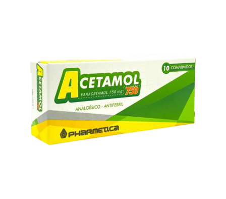ACETAMOL 750 MG CAJA X 10 COMP.