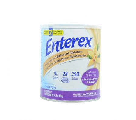 ENTEREX TOTAL POLVO VAINILLA FCO. 400 GR