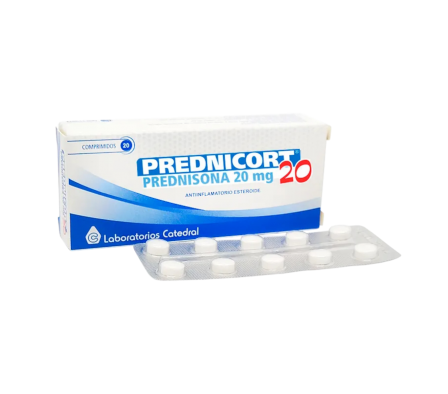 PREDNICORT 20 MG CAJA X 20 COMPRIMIDOS