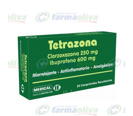 TETRAZONA CAJA X 20 COMPRIMIDOS