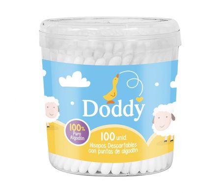 DODDY HISOPOS X100UNIDADES.POTE