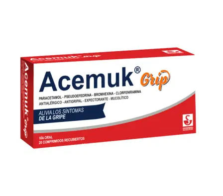 ACEMUK GRIP CAJA X 20 COMPRIMIDOS