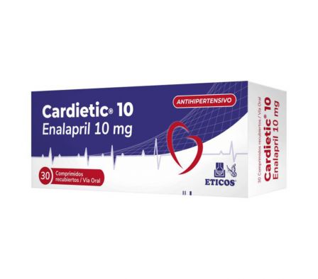 CARDIETIC 10 MG CAJA X 30 COMPRIMIDOS