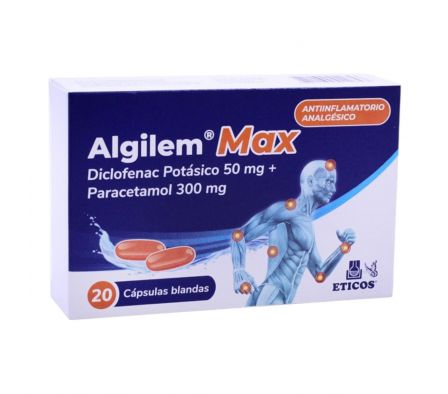 ALGILEM MAX CAJA X 20 CAPSULAS