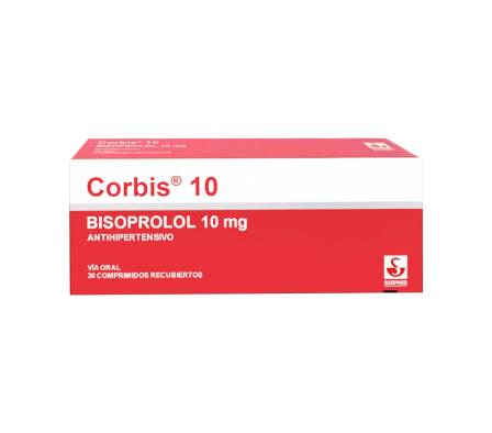 CORBIS 10 MG CAJA X 30 COMPRIMIDOS