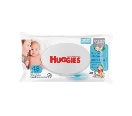 HUGGIES TOALLITAS  HUMEDAS P&N X48UNI