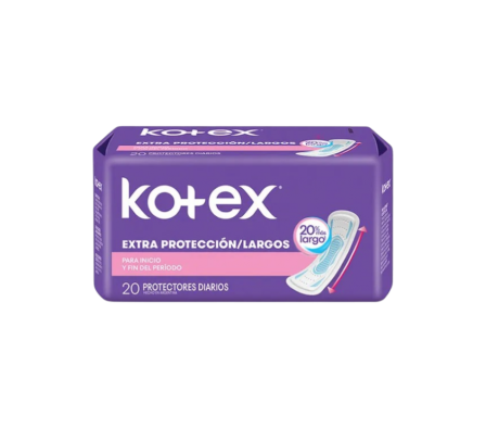KOTEX PROTECTOR DIARIO LARGO X20UNI