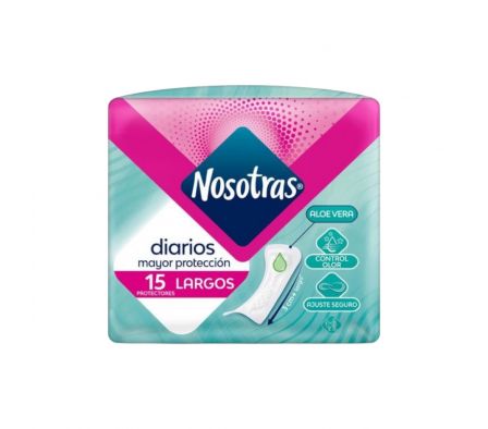 FL NOSOTRAS PROTECTORES LARGOS CON ALOE  36X15