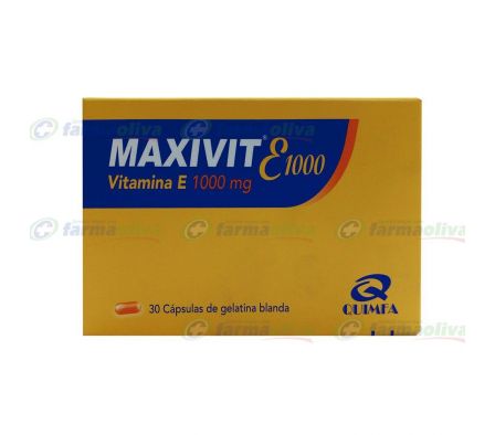 MAXIVIT E 1000 MG X 30 CAPSULAS DE GELATINA BLANDA