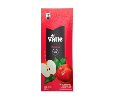 FRUGO DEL VALLE MANZANA 200ML X6